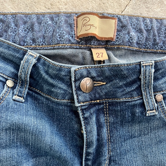 Paige Laurel Canyon Ranch Boot Cut Jeans Size 27 - Picture 3 of 4
